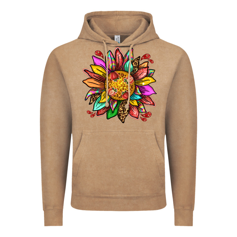 Strawberry Sunflower Vintage Hoodie by texasbilliewilder | Teevron