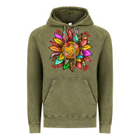 Vintage Olive strawberry sunflower Vintage Hoodie - texasbilliewilder