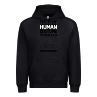 Black This Is My Human Costume Im Really A Brachiosaurus Urban Hoodie - Bettercallsaul