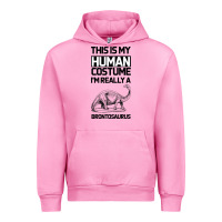 Fuchsia Pink This Is My Human Costume Im Really A Brachiosaurus Urban Hoodie - Bettercallsaul