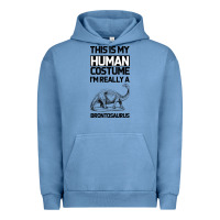 Pigment Pebble Blue This Is My Human Costume Im Really A Brachiosaurus Urban Hoodie - Bettercallsaul