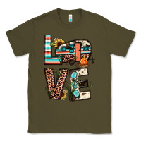 Army Green love camp Classic Tee - JahusDesignShop