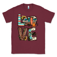 Burgundy love camp Classic Tee - JahusDesignShop