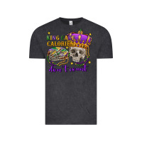Vintage Black king cake calories don't count skull Vintage Tee - FaDigitalArtStudio