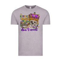 Vintage Zinc king cake calories don't count skull Vintage Tee - FaDigitalArtStudio