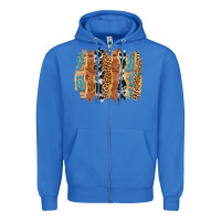 True Royal western brushstrokes Zipper Hoodie - AdoDesignShop