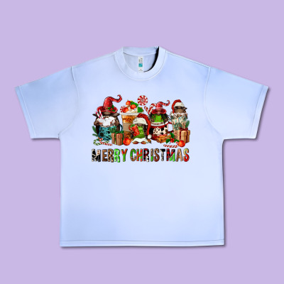 Merry Christmas Coffee Afro Gnomies Urban Heavy Tee Designed By Fadigitalartstudio