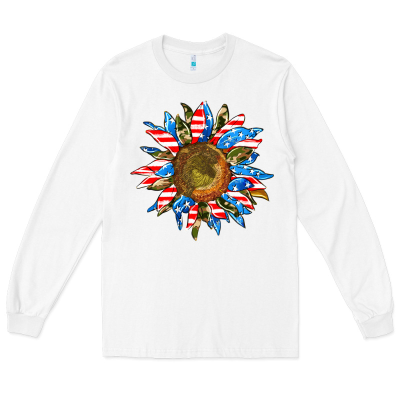 Sunflower Front Long Sleeve Tee by AdoDesignShop | Teevron