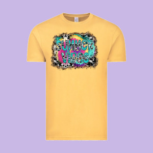 Summer Vibes Vintage Tee Designed By Sublimationcraftshop