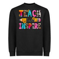 Black teach love inspire Heavyweight Sweatshirt - Zillion Design Studio