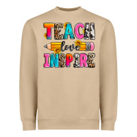 Mushroom teach love inspire Heavyweight Sweatshirt - Zillion Design Studio