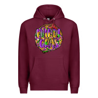 Burgundy mardi gras Premium Hoodie - LillyAllenDesigns