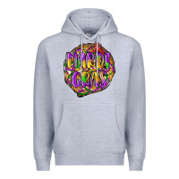 Heather Grey mardi gras Premium Hoodie - LillyAllenDesigns