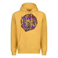 Mustard mardi gras Premium Hoodie - LillyAllenDesigns