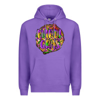 Purple mardi gras Premium Hoodie - LillyAllenDesigns