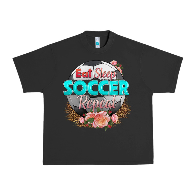 Eat Sleep Soccer Repeat Urban Heavy Tee by HRA Design Shop | Teevron