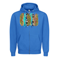 True Royal western brushstrokes Zipper Hoodie - AdoDesignShop