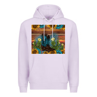 Lilac boot cactus sunflower gemstone Premium Hoodie - AdoDesignShop