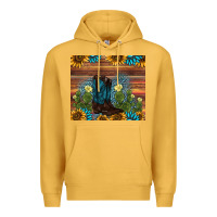 Mustard boot cactus sunflower gemstone Premium Hoodie - AdoDesignShop