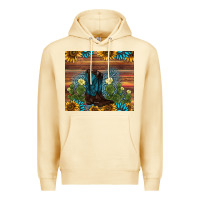Pina Colada boot cactus sunflower gemstone Premium Hoodie - AdoDesignShop