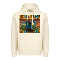 Sandshell boot cactus sunflower gemstone Premium Hoodie - AdoDesignShop
