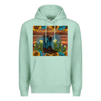 Seafoam boot cactus sunflower gemstone Premium Hoodie - AdoDesignShop