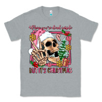 Heather Grey when you're dead inside but it's christmas Classic Tee - AdoDesignShop
