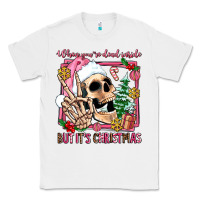 White when you're dead inside but it's christmas Classic Tee - AdoDesignShop