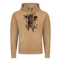 Vintage Camel highland cow with sunflower Vintage Hoodie - RanaPortraitStore