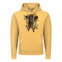 Vintage Mustard highland cow with sunflower Vintage Hoodie - RanaPortraitStore