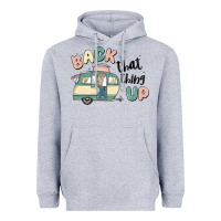 Heather Grey back that thing up Heavyweight Hoodie - MaliasSmallBusiness