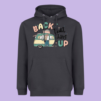 Back That Thing Up Heavyweight Hoodie Designed By Maliassmallbusiness