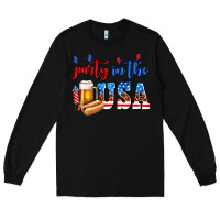 Black party in the usa Long Sleeve Tee - AdoDesignShop