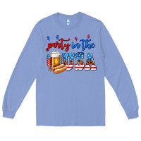 Colony Blue party in the usa Long Sleeve Tee - AdoDesignShop