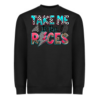 Black take me to the races Heavyweight Sweatshirt - Zillion Design Studio