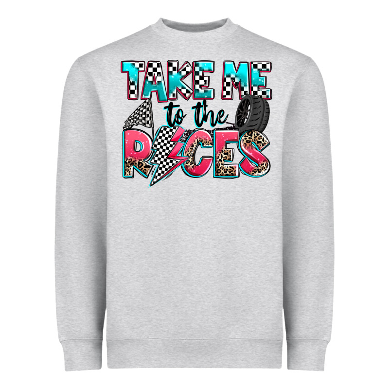 Take Me To The Races Heavyweight Sweatshirt by Zillion Design Studio | Teevron