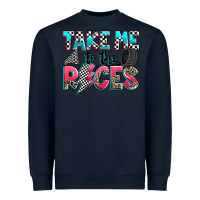 Navy take me to the races Heavyweight Sweatshirt - Zillion Design Studio