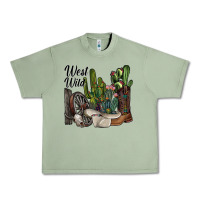 Oil Green west wild Urban Heavy Tee - SublimationCraftShop