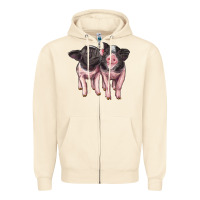 Sandshell cute baby pigs Zipper Hoodie - Artiststas