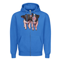 True Royal cute baby pigs Zipper Hoodie - Artiststas