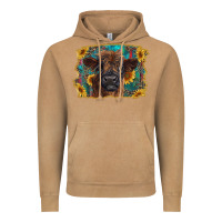 Vintage Camel highland cow calf with western background Vintage Hoodie - RanaPortraitStore