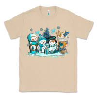 Mushroom winter snowman coffee cups Classic Tee - AdoDesignShop