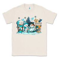 Natural winter snowman coffee cups Classic Tee - AdoDesignShop