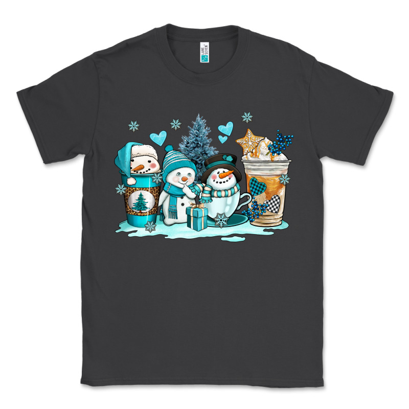 Winter Snowman Coffee Cups Classic Tee by AdoDesignShop | Teevron