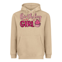 Mushroom birthday girl cupcake Heavyweight Hoodie - MaliasSmallBusiness