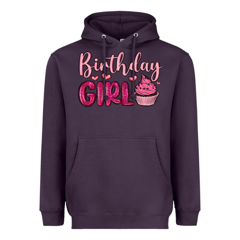 Birthday Girl Cupcake Heavyweight Hoodie by MaliasSmallBusiness | Teevron