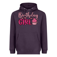 Plum birthday girl cupcake Heavyweight Hoodie - MaliasSmallBusiness