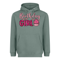 Sage birthday girl cupcake Heavyweight Hoodie - MaliasSmallBusiness