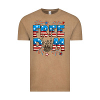 Vintage Coffee Freedom rock hand Vintage Tee - Neo Western
