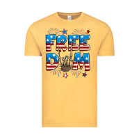 Vintage Mustard Freedom rock hand Vintage Tee - Neo Western